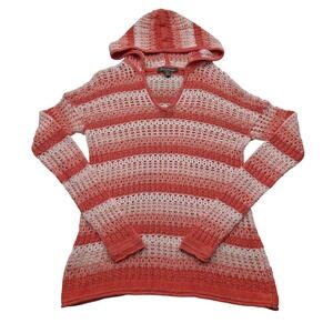 Tommy Bahama Crochet Hooded Swim Cover Up Beach Tunic Womens Small Petite